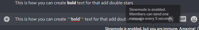 create bold text in discord