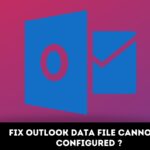 ☑️How to Fix Outlook Data File Cannot Be Configured?