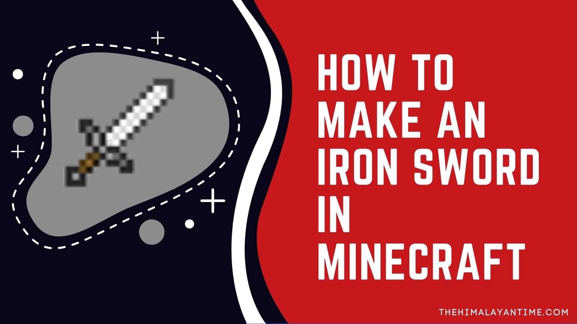 how to craft an iron sword,How to make an Iron Sword in Minecraft