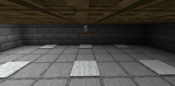 placing the carpet and trap doors on the pit
