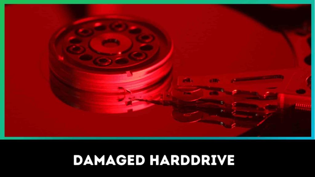 damaged harddrive