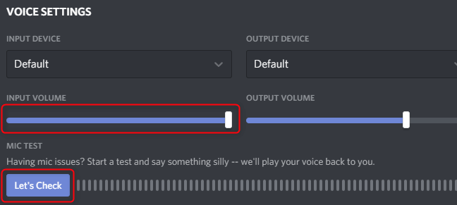 Adjust the Mic volume