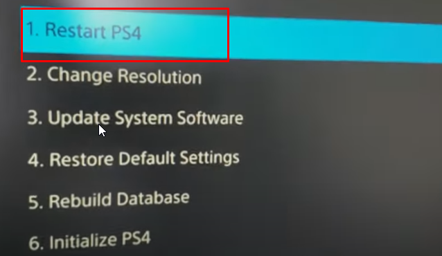 restart ps4 to fix PS4 error code SU-30746-0
