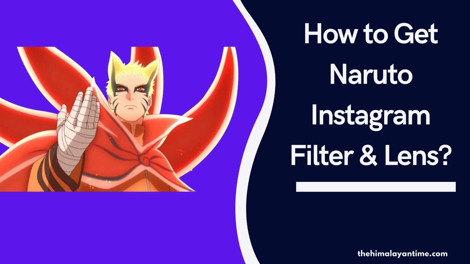 Naruto Instagram filter