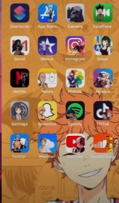 shortcut in iphone to create anime app icon