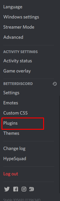 plugin option 