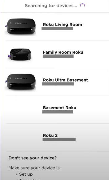 list of roku devices