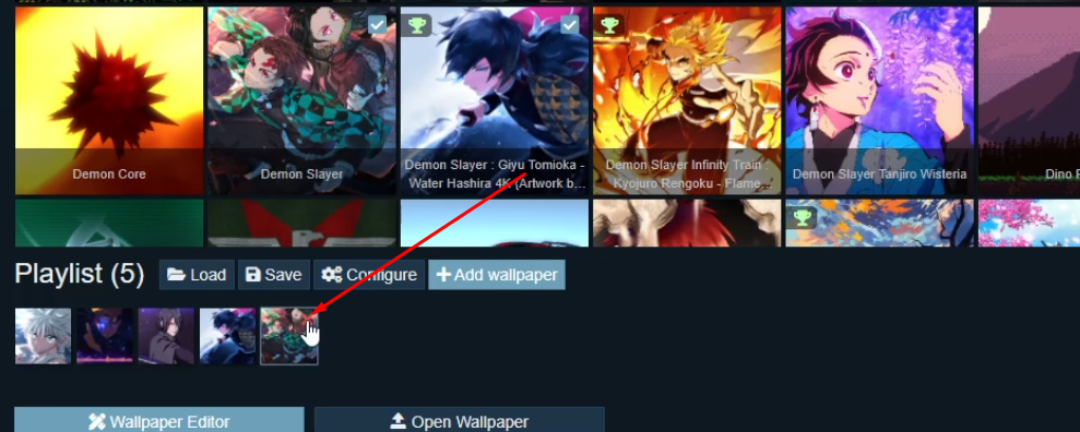 removing playlist in wallpaper engine