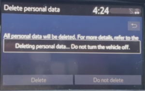 removing all data 