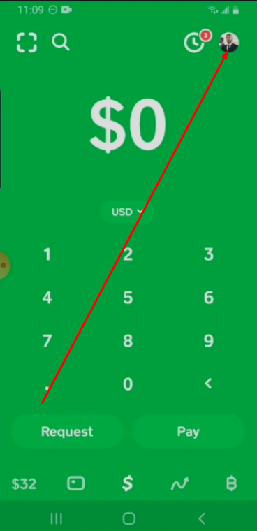 profile icon in cash app