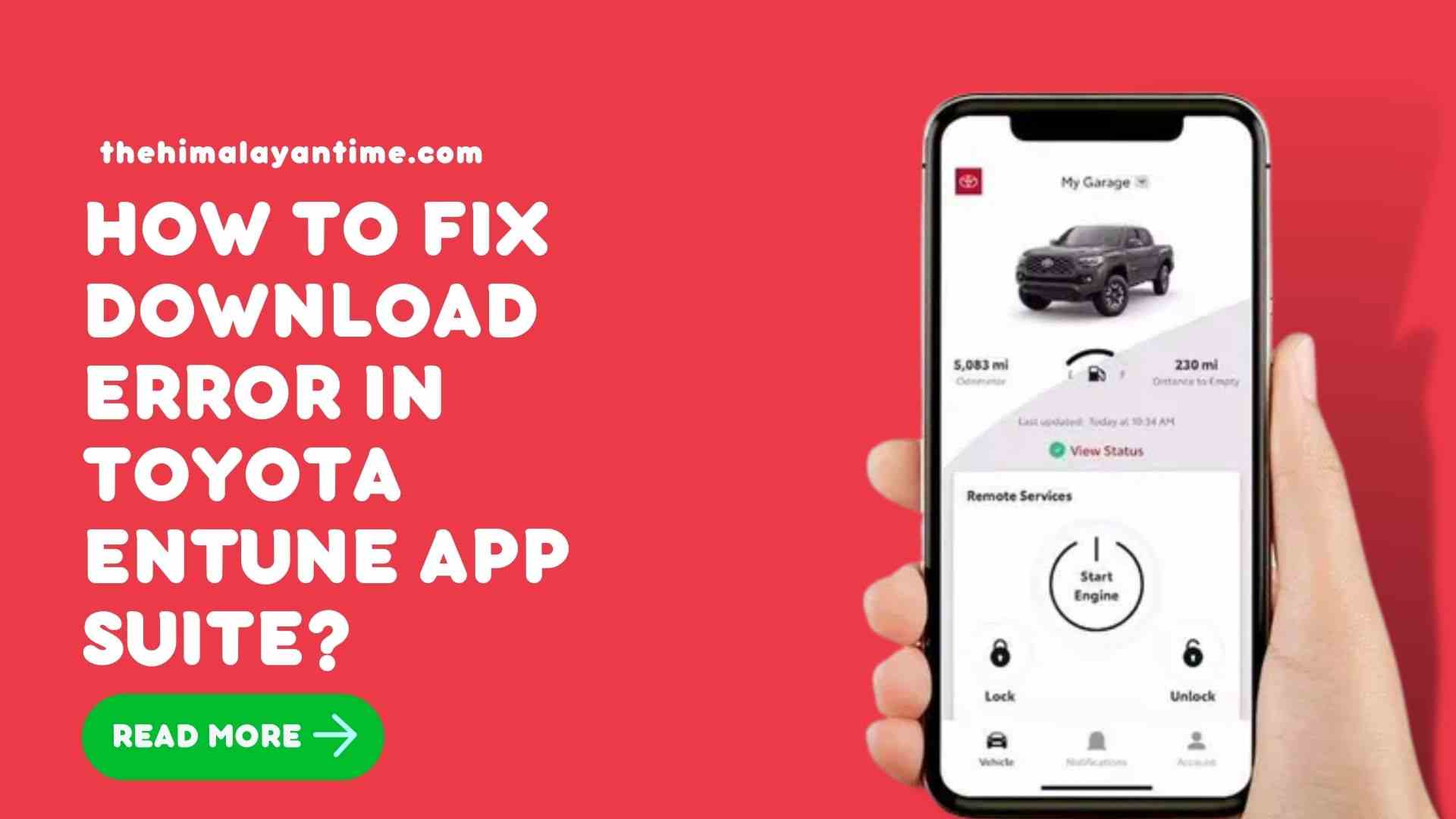 fix download error in Toyota entune app
