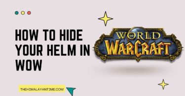 How to Hide Helm in WoW ?
