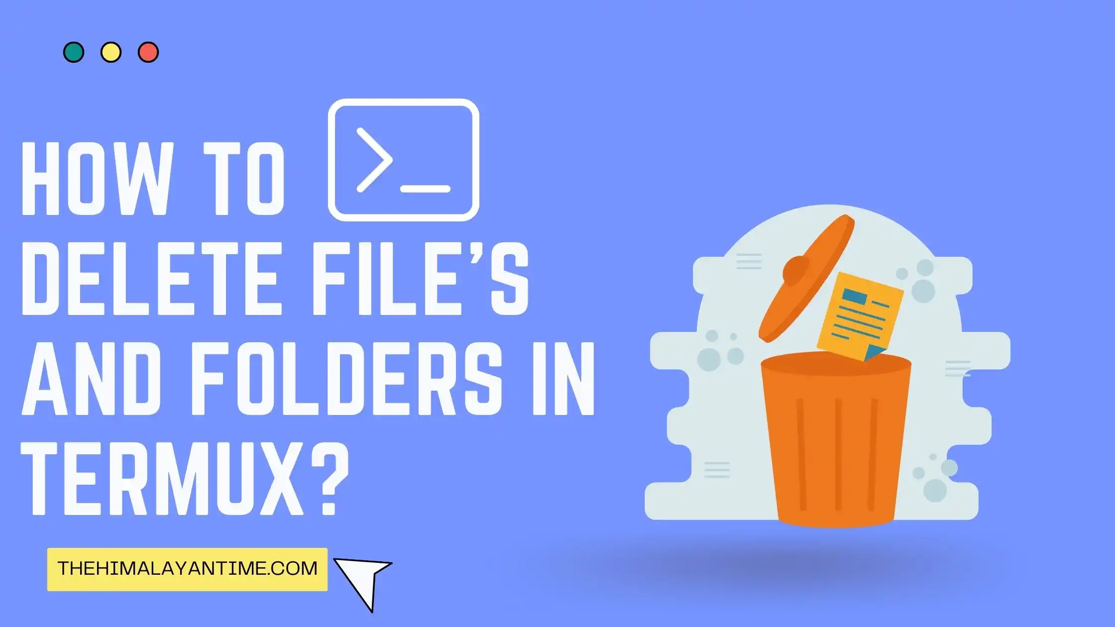 delete file and folders in termux