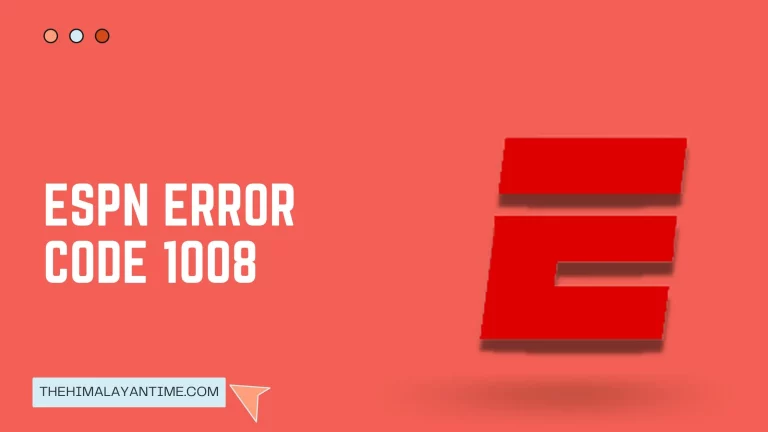 ESPN Error Code 1008