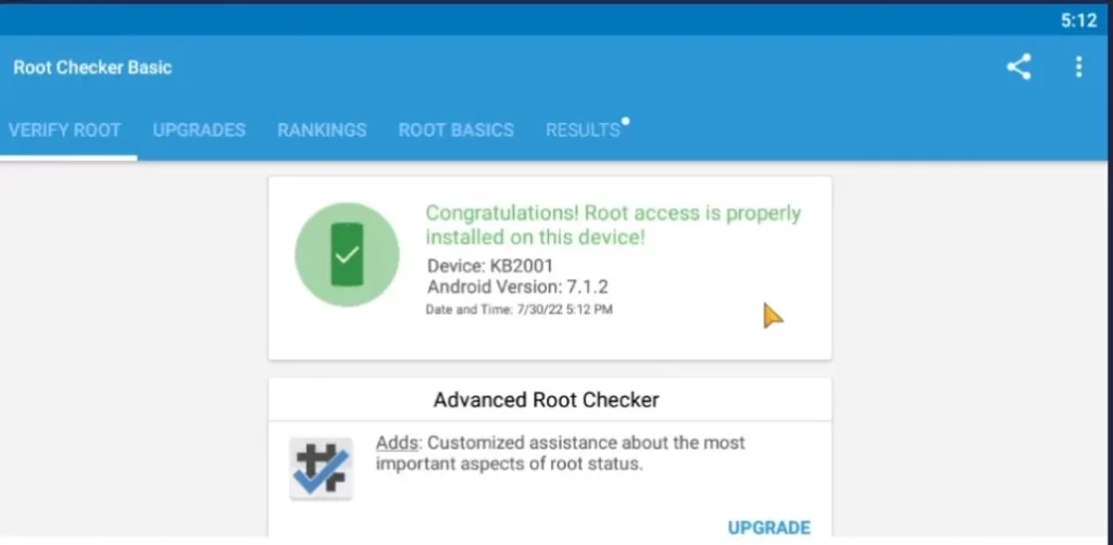 checking root using rootchecker whether emulator is rooted or not