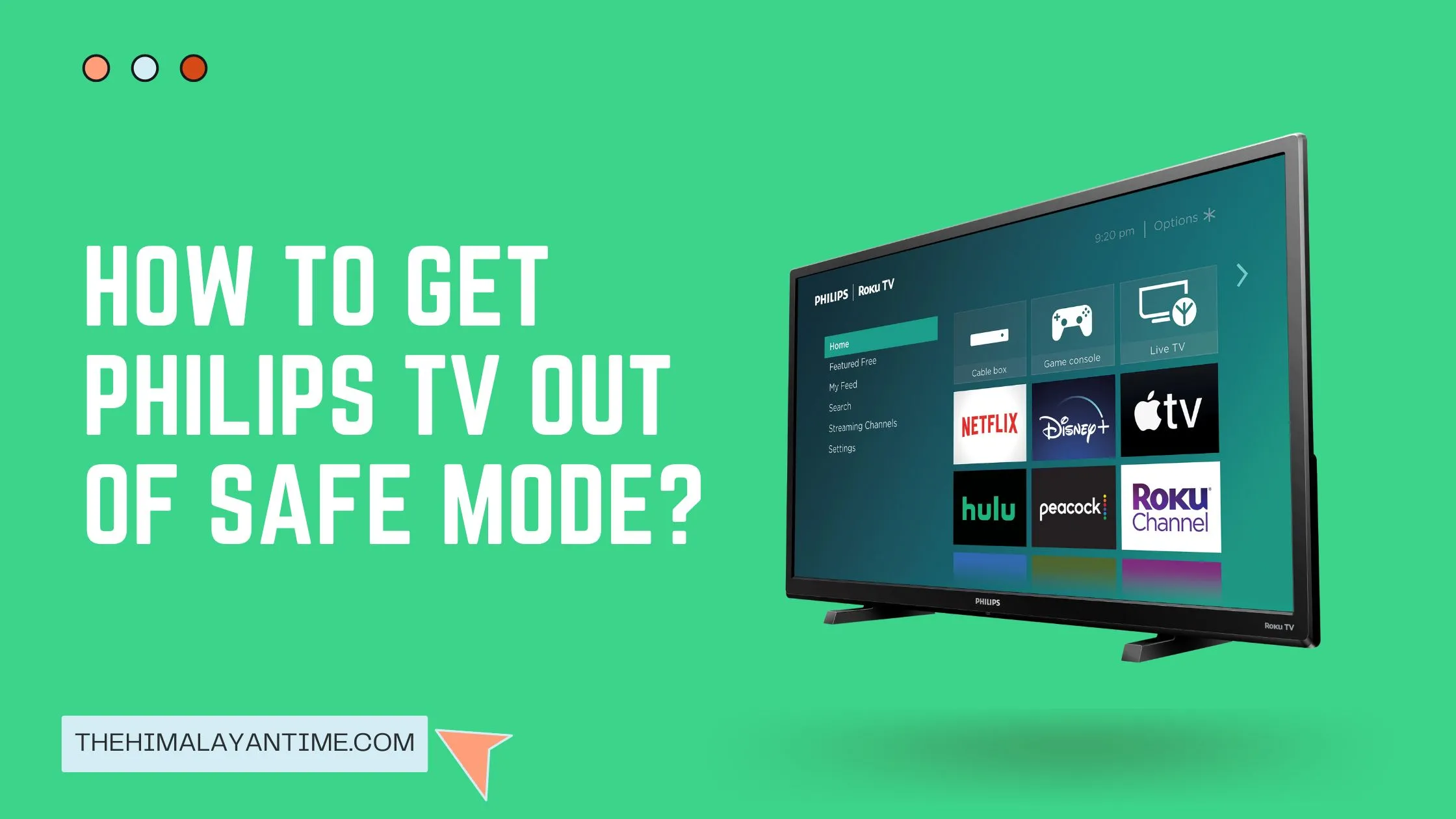 Get Philips TV Out of Safe Mode